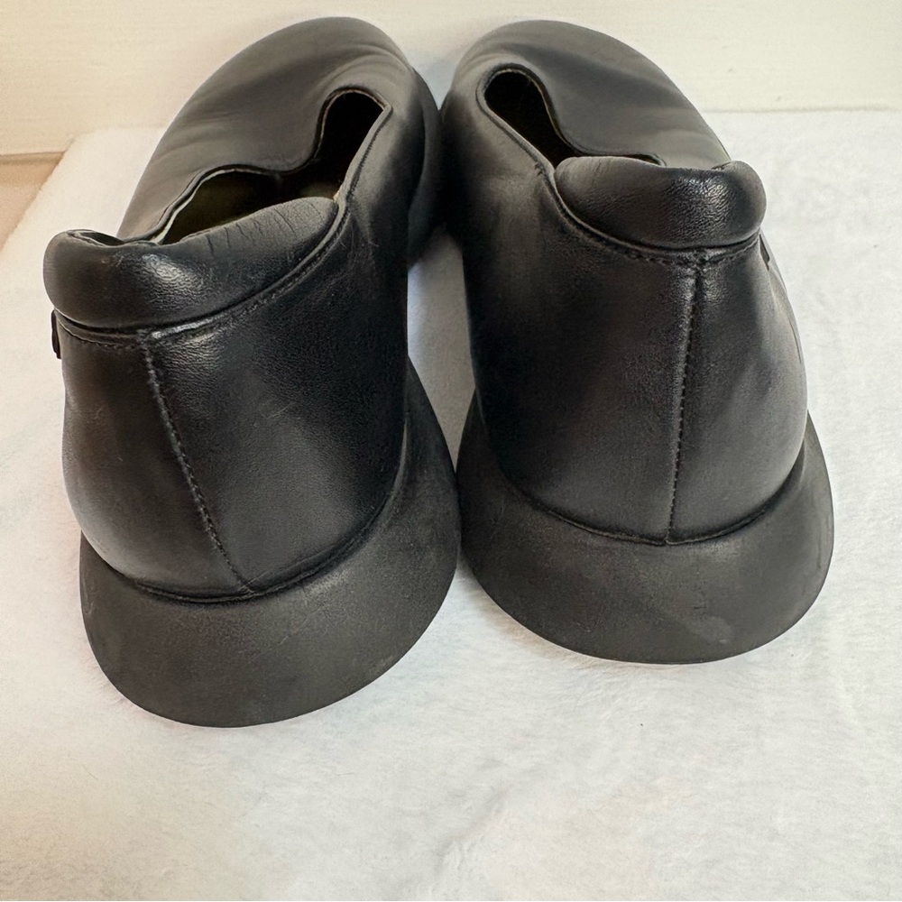 Camper black leather slip on flats - Picture 8 of 9
